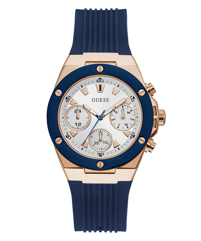 Guess GW0030L5 Athena Blue Silicone Strap Unisex Watches - Lexor Miami
