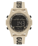 Guess GW0050G5 Digital Beige Silicone Strap Men Watches - Lexor Miami