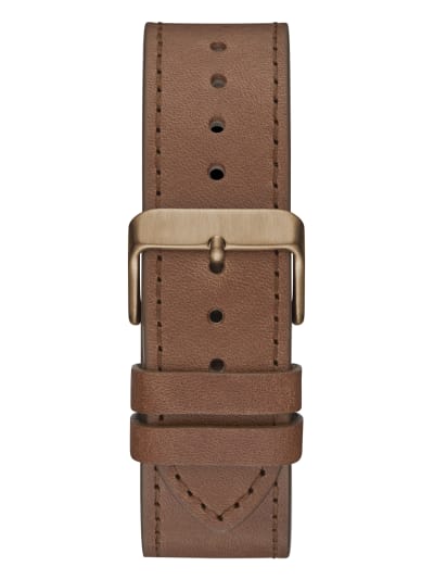 Brown Miami Watches Continental Guess Strap Unisex GW0262G3 – Leather Lexor