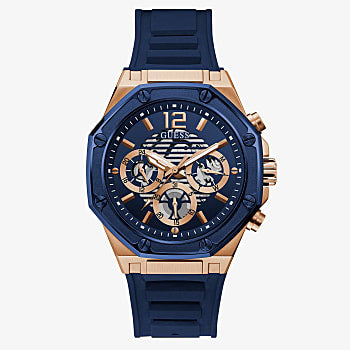 Guess GW0263G2 Blue Silicone Strap Men Watches - Lexor Miami