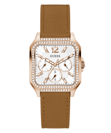 Guess GW0309l3 ROSE GOLD TONE CASE GENUINE LEATHER Women WATCH - Lexor Miami
