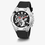 Guess GW0334G1 Black Silicone Strap Men Watches - Lexor Miami
