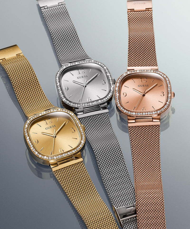 Guess GW0354L3 ROSE GOLD TONE CASE ROSE GOLD TONE STAINLESS STEEL/MESH Women WATCH - Lexor Miami
