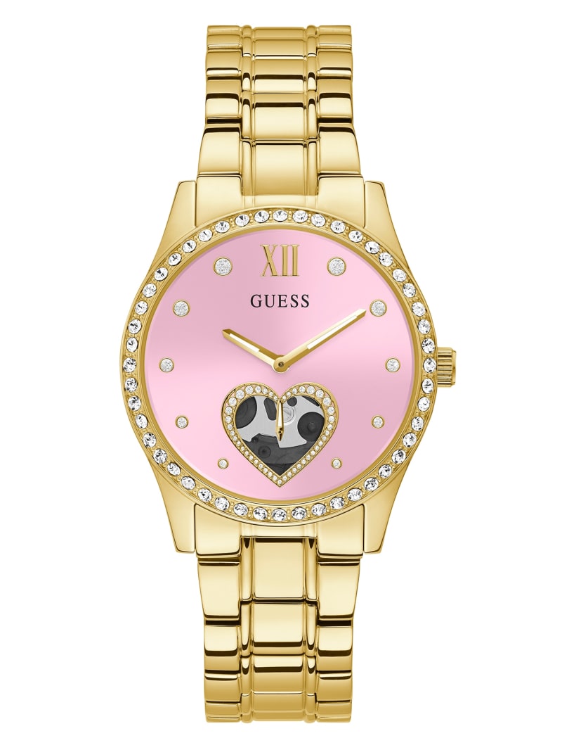 Guess GW0380L2 Pink and Gold-Tone Analog Watch Women