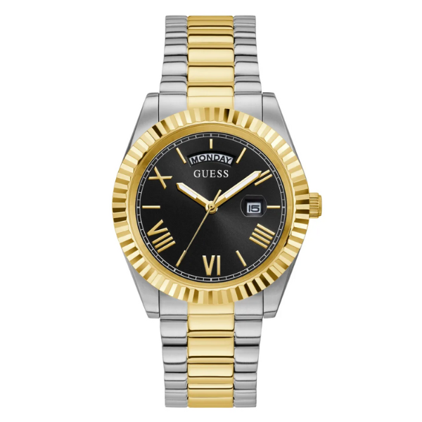 Reloj Guess GW0265G5 Connoisseur para hombre con correa de acero inoxidable en dos tonos