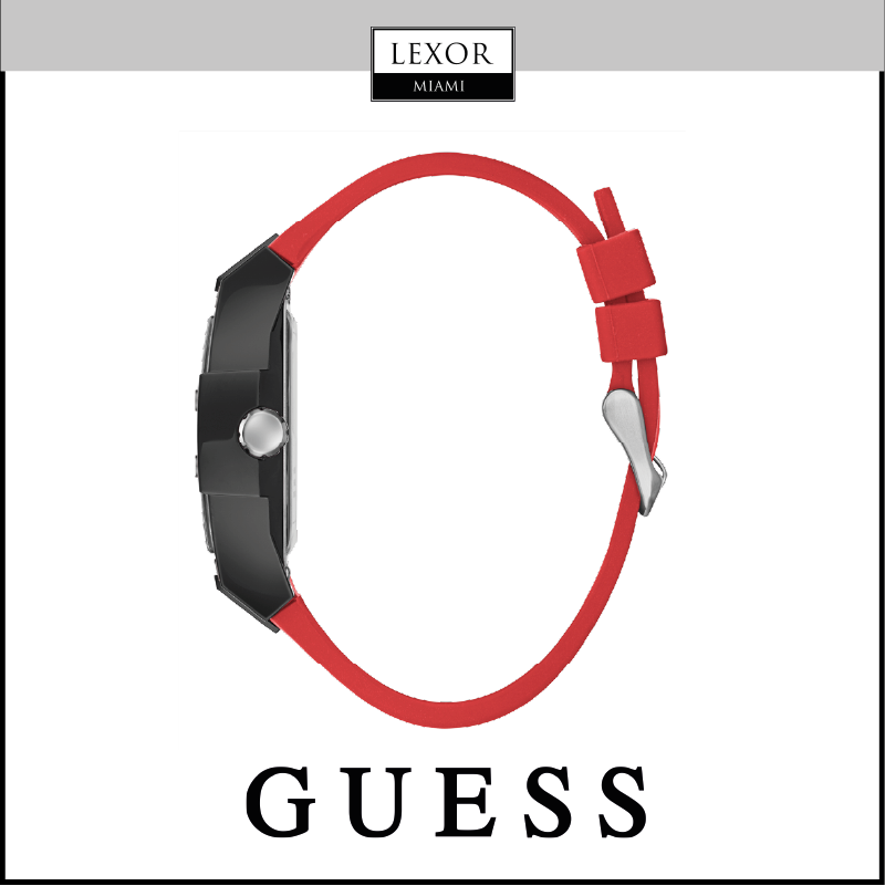 Guess GW0203G4 Phoenix Multifuncional Vermelho Silicone Strap Relógios Masculinos