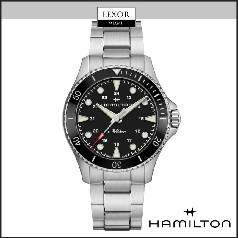Hamilton H82515130 Khaki Scuba 43mm Black Ceramic Bracelet Men Watch