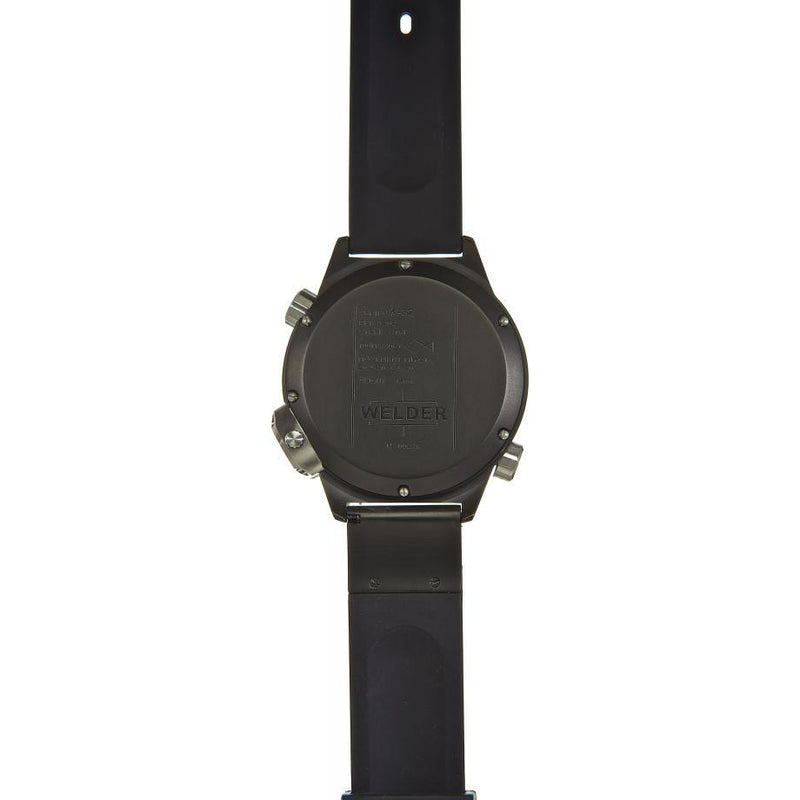 WELDER K32-9202 Triple Time Zone Black dial Black Rubber strap Men Watches Lexor Miami - Lexor Miami