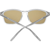 Shop authentic Serengeti Lenwood SS485002 Unisex Sunglasses from Serengeti Sunglasses, featuring clear frames and light brown lenses, shown from the back with crossed arms—available at an authorized Miami dealer.