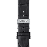 Mido M0245071604100 Belluna Royal Gent Black Leather Strap Men Watches - Lexor Miami