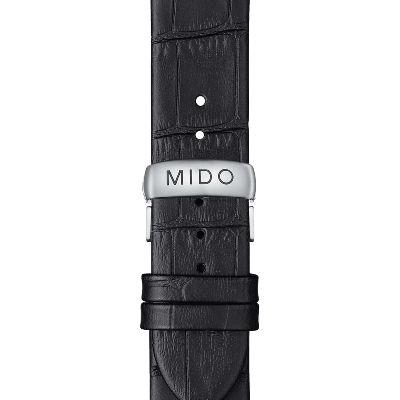 Mido M0245071604100 Belluna Royal Gent Black Leather Strap Men Watches - Lexor Miami