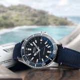 Mido M0266291705100 OceanStar GMT Blue Silicone Strap Men Watches - Lexor Miami