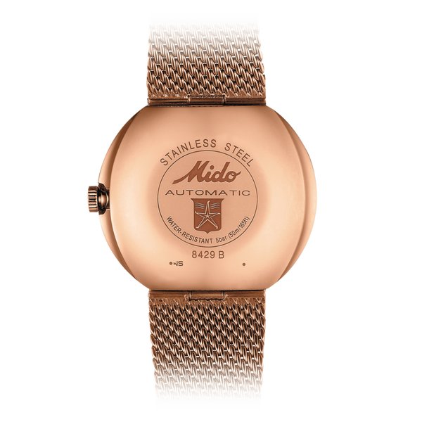 Mido M842932311 Commander Shade Special Edition Gold Stainless Steel Strap Unisex Watches - Lexor Miami