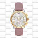 Michele MWW01P000002 Pink Silicone Strap Women Watches