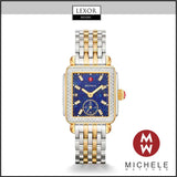 Michele MWW06V000125 Deco Mid Two-Tone Diamond Stainless Steel Watch