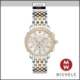 Michele MWW30A000005 Sidney Diamond 2 Tone Stainless Steel Strap Women Watches