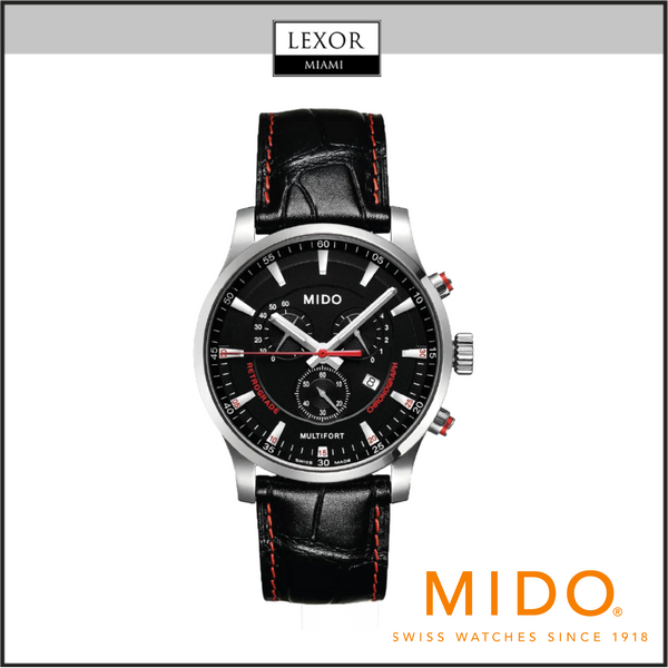 Mido M0054171605120 Mutltiford Cronógrafo Correa de cuero Relojes para hombre Lexor Miami