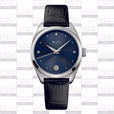 Mido M0243071604600 Belluna Royal Lady Black Leather Strap Women Watches