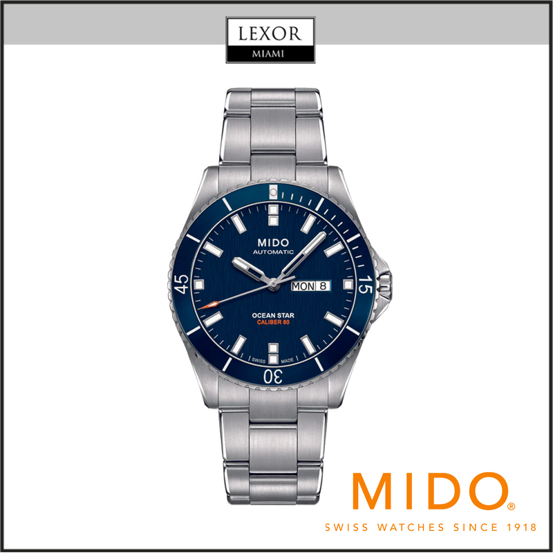 Mido M026.430.11.041.00 Ocean Star Captain, Silver Bracelet Men Watch