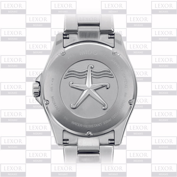 Mido M026.430.11.051.00 Ocean Star Automatic Bracelet Watch, 42.5mm Silver Bracelet Men Watch Lexor Miami