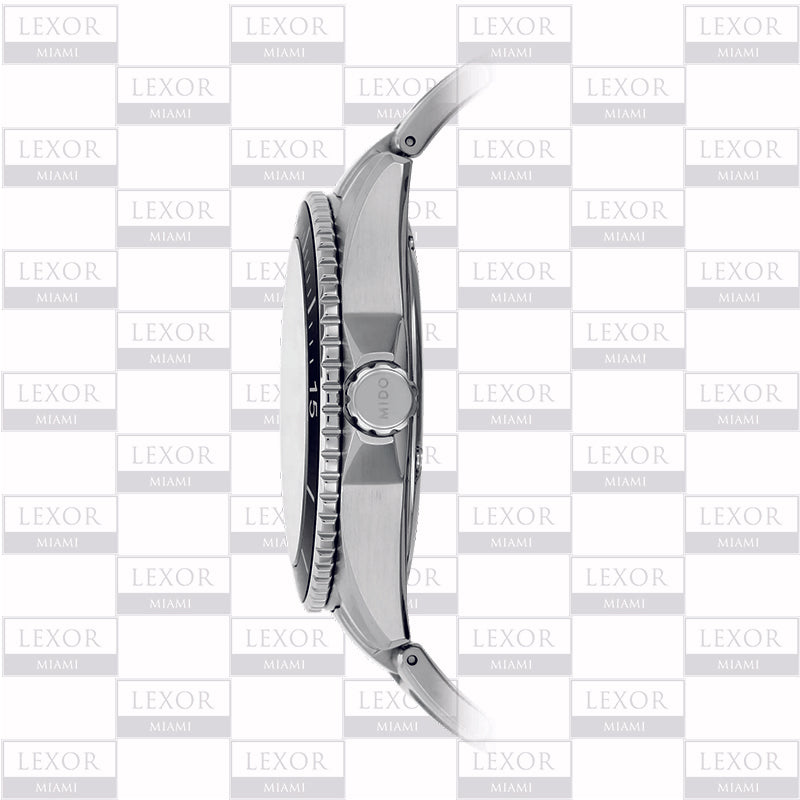 Reloj de pulsera automático Mido M026.430.11.051.00 Ocean Star, pulsera plateada de 42,5 mm, reloj para hombre Lexor Miami