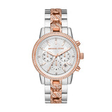 Michael Kors MK6938 Ritz 2 Tone Stainless Steel Strap Women Watches - Lexor Miami