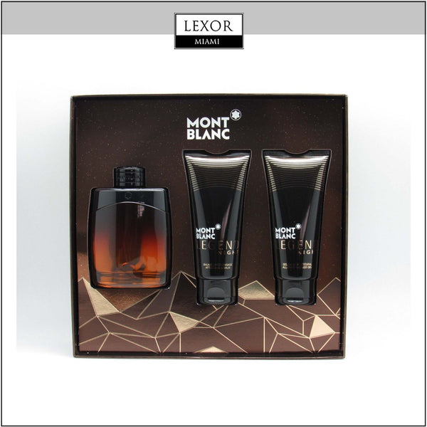 Mont Blanc Legend 3.4 EDP Men + 3.4oz ASB + 3.4 Shower Gel Set