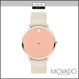 Movado 0607509 Modern 47 Beige Leather Strap Unisex Watches