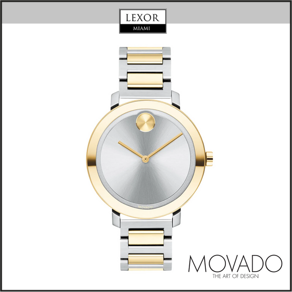 Reloj para mujer Movado 3600651 Bold Evolution con correa de acero inoxidable en dos tonos