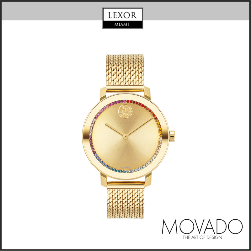 Movado 3600699 Bold Evolution Gold Mesh Strap Women Watches