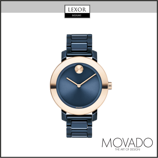Reloj de pulsera de cerámica Movado 3600708 Bold Evolution para mujer Lexor Miami