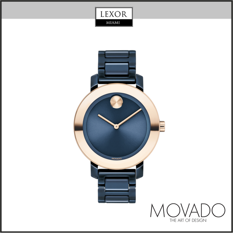 Movado 3600708 Bold Evolution Ceramic Bracelet Women Watch Lexor Miami