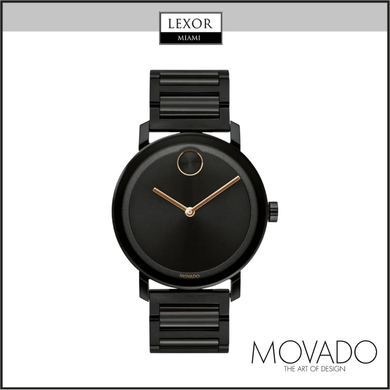Movado 3600752 Bold Evolution Black Stainless Steel Strap Men Watches