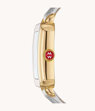 Michele MWW06K000038 Deco Sport Silver Leather Strap Women Watches - Lexor Miami