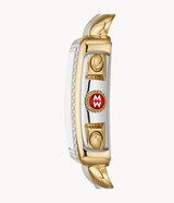 Michele MWW06Z000034 Deco Diamond 2 Tone Stainless Steel Strap Unisex Watches - Lexor Miami