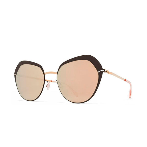 Óculos de sol femininos Mykita Mette Gold/ Brown 56