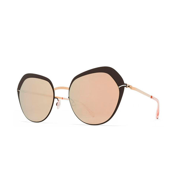 Mykita Mette Gold/ Brown 56 Women Sunglasses