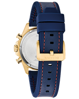Bulova 97B168 Blue Marine Star Leather Chronograph Watch