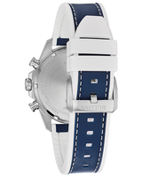 Bulova 96B287 Marine Star Blue Leather Strap Men Watches - Lexor Miami