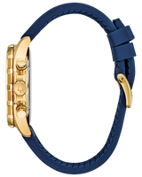 Bulova 97B168 Blue Marine Star Leather Chronograph Watch