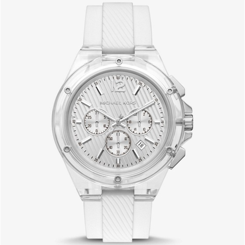 Relojes de silicona Lennox de gran tamaño Michael Kors MK8957