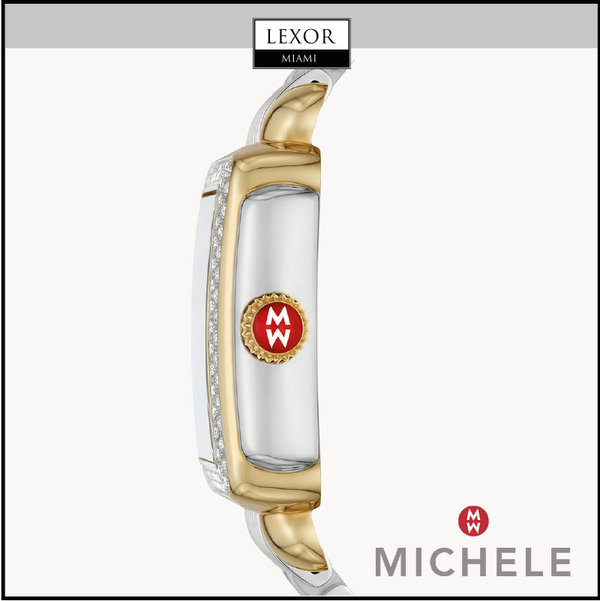 Michele Deco Madison Two-Tone 18k Gold Plated Diamond Women Watches