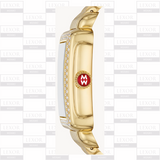Reloj Michele MWW06V000126 Deco Mid Gold con diamantes en acero inoxidable