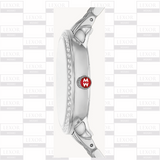 Reloj de acero inoxidable con diamantes Michele MWW21B000162 Serein Mid