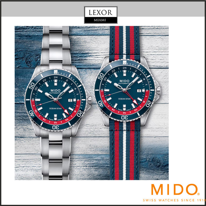 Mido M0266291104100 OCEAN STAR GMT Watches ( 2 strap )