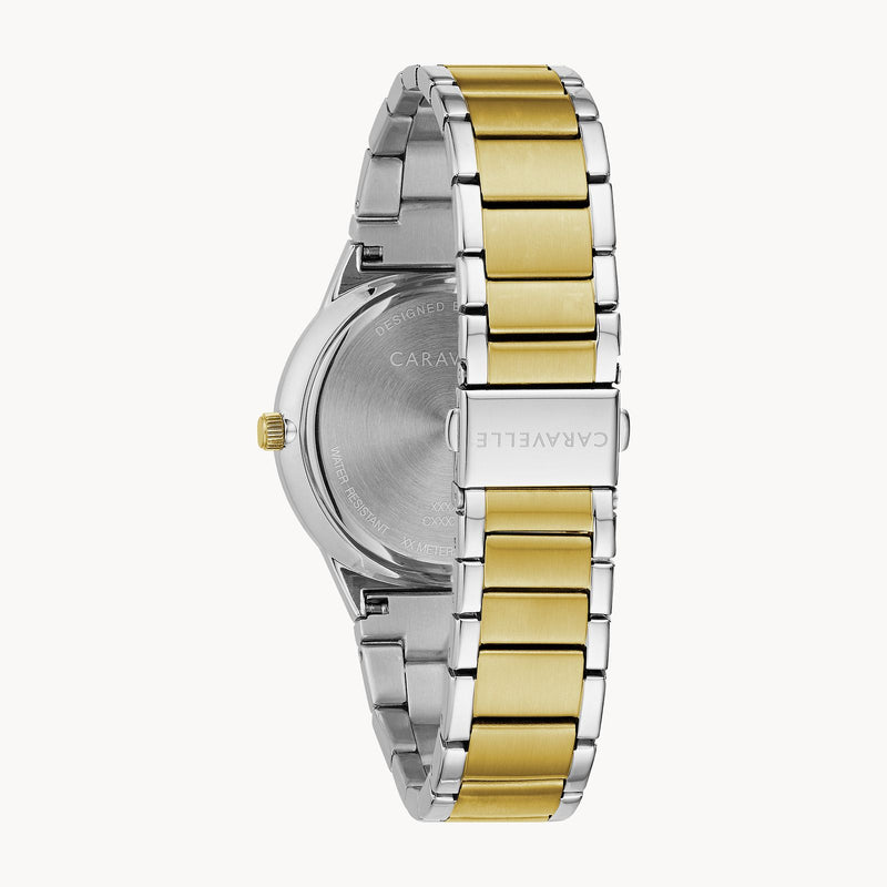 Bulova 45D107 Modern Caravelle 2 Tone Stainless Steel Strap Men Watches - Lexor Miami