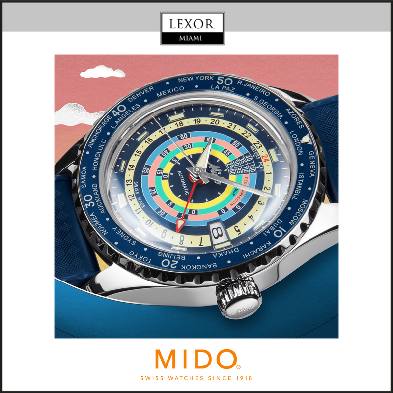 Mido Watch SPECIAL EDITION OCEAN STAR DECOMPRESSION WORLDTIMER M026.829.17.041.00 Men  (1 EXTRA STRAP)