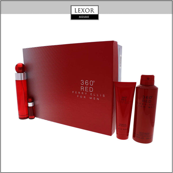 Perry Ellis 360 Red 4pc Gift Set Men