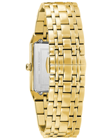 Bulova 97D120 Quadra Diamond Gold Stainless Steel Strap Unisex Watches - Lexor Miami