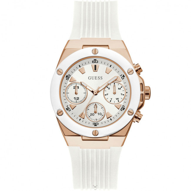 Guess GW0030L3 White Silicone Strap Women Watches - Lexor Miami